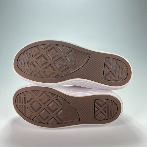 Converse Chuck Taylor All Star White Hearts Platform Shoes 271708C Youth Size 4 - Picture 8 of 10